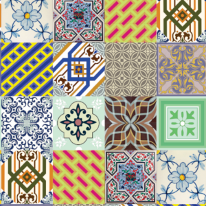 Papel de Parede AZULEJO 009